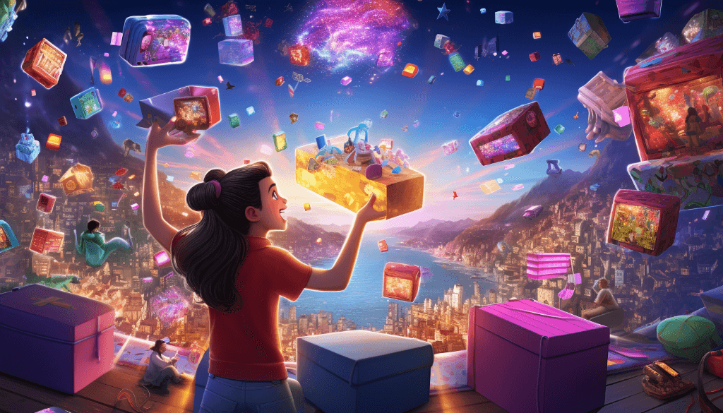 Illustration depicting joy and convenience of online shopping